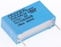 phe840my6470md14r06l2 KEMET PHE840 Metallised Polypropylene Film Capacitor, 275V ac, ±20%, 470nF, Through Hole
