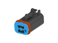 2356607-4 TE Connectivity, Superseal Pro Automotive Connector Plug Black Cable Mount 4 Way, Cable Termination