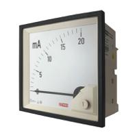 186-2501 RS PRO Analogue Panel Ammeter 20 (Input)mA DC, 92mm x 92mm, 1 % Moving Coil