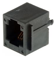 90512-001lf Amphenol ICC MOD JACK Series Female RJ45 Connector, Through Hole, Cat3 Straight 6P6C -Way