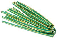 398-060 RS PRO Heat Shrink Tubing, Green/Yellow 9.5mm Sleeve Dia. x 1.2m Length 2:1 Ratio