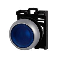 78635810-m22-drl-bm22-a Eaton RMQ Titan M22 Series Blue Illuminated Maintained Push Button Head, 22mm Cutout, IP69K