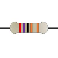 mfr50sfte52-2k7 Yageo 2.7kΩ Metal Film Fixed Resistor 0.5W ±1% MFR50SFTE52-2K7