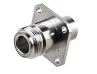 r161256000w Radiall, Jack Panel Mount N Connector, 50Ω, Clamp Termination, Straight Body