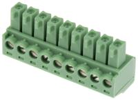1803646 Phoenix Contact, 3.81mm Pitch, MC 1.5/ 9-ST-3.81, 9 Way, , Pluggable Terminal Block, Plug, Cable Mount, Screw