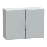 nsypla7104g Schneider Electric PanelSeT Series Fibreglass Reinforced Polyester Double-Door-Door Floor Standing Enclosure, Opaque