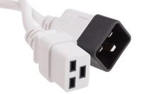 123-0943 RS PRO Straight IEC C19 Socket to Straight IEC C20 Plug Power Cord, 2m