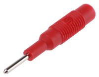 973600101 Hirschmann Red, Male to Female Test Connector Adapter With Brass contacts and Nickel Plated - Socket Size: 4mm