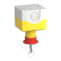xalk188f Schneider Electric Harmony XALK Series Key Release Emergency Stop Push Button, Surface Mount, 22mm Cutout, 2NC, IP66,