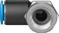 qslf-14-8-b Festo QS Series Elbow Threaded Adaptor, G 1/4 Female to Push In 8 mm, Threaded-to-Tube Connection Style, 153277