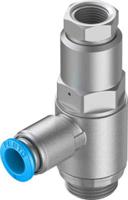 hgl-38-qs-8 Festo HGL Non Return Valve, 8mm Tube Inlet, G 3/8 Male Outlet, 10bar