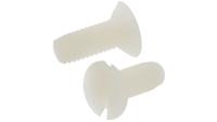 232-6982 RS PRO Slot M6 Countersunk Nylon Machine Screws DIN 963 x 16.0mm