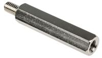 806-6685 RS PRO Standoff, M6 x M6 Thread, 45mm Body, Steel, Male/Female, 10mm Stud