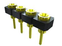 sl-108-g-19 Samtec SL Series Straight Through Hole Mount PCB Socket, 8-Contact, 1-Row, 2.54mm Pitch, Screw, Solder Termination