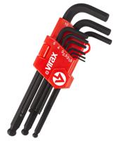 311458 Virax 9 piece L Shape Metric Hex Key Set, 1.5 mm, 2.5 mm, 2 mm, 3 mm, 4 mm, 5 mm, 6 mm, 8 mm, 10 mm