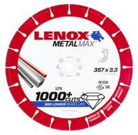 2030942 Lenox Aluminium Oxide Cutting Disc, 357mm x 3.3mm Thick, Medium Grade, P80 Grit, 1 in pack