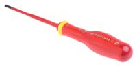 at35x100tve Facom Slotted Insulated Screwdriver, 3.5 mm Tip, 100 mm Blade, VDE/1000V, 204 mm Overall