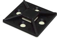269-9015 RS PRO Self Adhesive Black Cable Tie Mount 38.5 mm x 38.5mm, 10.2mm Max. Cable Tie Width