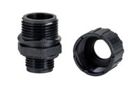 asf13pg9a-awb13 Adaptaflex Straight, Conduit Fitting, 13mm Nominal Size, PG9, Nylon 66, Black IP66, IP67, IP68, IP69K rating
