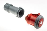 3425 MENNEKES, PowerTOP Plus IP67 Red Cable Mount 3P + N + E Industrial Power Socket, Rated At 63A, 400 V