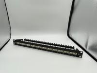 j02023s0051 Telegartner Telegartner Data Series Cat6 24 Port RJ11, RJ12, RJ45 RJ Patch Panel Shielded 1U Black