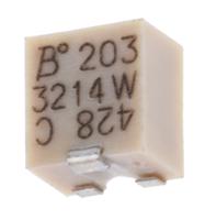3214w-1-203e 20kΩ, SMD Trimmer Potentiometer 0.25W Top Adjust Bourns, 3214