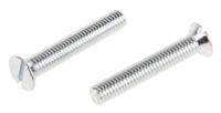 908-7422 RS PRO Slot M5 Countersunk Steel Machine Screws DIN 963 x 30.0mm