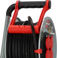 1207921 brennenstuhl 25m 4 Socket Type E - French Extension Reel, 230 V, IP44