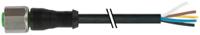 7004-12241-6151000 Murrelektronik Limited Female 5 way M12 to Free Cable End Sensor Actuator Cable, 10 m