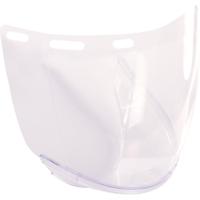 rly00351 Riley Clear Flip Up PC Face Shield with Chin Guard , Resistant To Impact