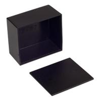 192-0755 RS PRO Black ABS Enclosure, IP54, Black Lid, 52 x 46 x 26mm