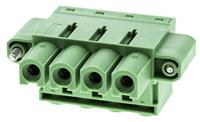 1967472 Phoenix Contact, 10.16mm Pitch, PC 16/ 4-STF-10.16, 4 Way, Right Angle, Pluggable Terminal Block, Plug, Panel Mount,