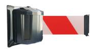 rwx1100rb Viso Red & White Steel Retractable Barrier, 10m, Red, White Tape