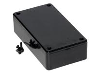 1591bbk Hammond 1591 Series Black Flame Retardant ABS Enclosure, IP54, Black Lid, 112 x 62 x 31mm