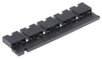 531230-4 TE Connectivity, AMPMODU Shunt Female Straight Black Open Top 2 Way 1 Row 5.08mm Pitch