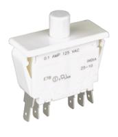 e78-40a ZF Door Micro Switch, Button, DPDT 100 mA @ 125 V ac, -40 → +85°C