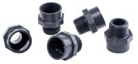 721911708 Georg Fischer Plastic Pipe Fitting, Straight Threaded Adapter, R 1in to BSP 1in