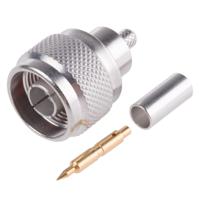 r161082000w Radiall, Plug Cable Mount N Connector, 50Ω, Crimp Termination, Straight Body