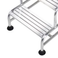 217-809 RS PRO 2 Tread Aluminium Steps 0.5m Platform Height, Aluminium