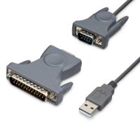 icusb232db25 StarTech.com RS232 USB A Male to DB25 Male Interface Converter