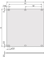 30807-494 nVent SCHROFF Front Panel, 3U, 42HP