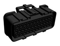 344111-1 TE Connectivity, Econoseal III 070 Automotive Connector Socket Black Plug-In 36 Way