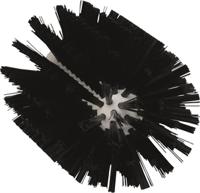 53801039 Vikan Medium Bristle Black Scrub Brush, 37mm bristle length, Polyester, Polypropylene, Stainless Steel bristle material