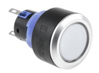 175-8296 RS PRO Illuminated Push Button Switch, Momentary, Panel Mount, 22.2mm Cutout, SPDT, Yellow LED, 250V ac, IP65