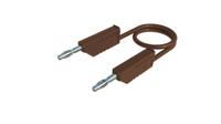 934059105 Hirschmann Test & Measurement Test Probes, 32A, 60V dc, Brown, 25cm Lead Length