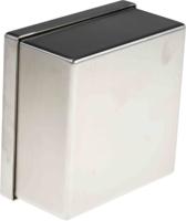 471-1580 RS PRO 316 Stainless Steel Satin Square Adaptable Enclosure Box, 104mm x 104mm x 50mm