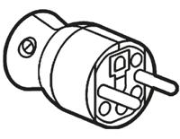 0-504-16 Legrand French Mains Connector, 16A White, Cable Mount Polymer, 250 V
