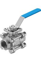 vzbe-34-t-63-t-2-f0304-m-v15v15 Festo Stainless Steel Ball Valve, Ball Valve, Threaded, NPT 3/4 NPTin, 20mm, 63bar Operating Pressure