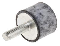 126-4310 RS PRO M8 Anti Vibration Mount, Male to Female Bobbin with 59.4kg Compression Load