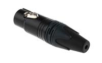 nc5fxx-b Neutrik Cable Mount XLR Connector, Female, <50 V, 5 Way, Au over Ni Plating